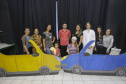 Alunos do Colégio Estadual Barão de Antonina, em Rio Negro, apresentam a peça de teatro "Conscientização do Uso da Cadeirinha" em automóveis. Rio Negro, 13-03-19.Foto: Arnaldo Alves / ANPr.