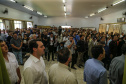 O governador Carlos Massa Ratinho Junior  assina ordem de serviço para construção de Escola em Mauá da Serra nesta quarta-feira (10).  Mauá da Serra, 10/04/2019 -  Foto: Geraldo Bubniak/ANPr