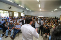 O governador Carlos Massa Ratinho Junior  assina ordem de serviço para construção de Escola em Mauá da Serra nesta quarta-feira (10).  Londrina, 10/04/2019 -  Foto: Geraldo Bubniak/ANPr