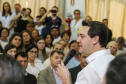 O governador Carlos Massa Ratinho Junior  assina ordem de serviço para construção de Escola em Mauá da Serra nesta quarta-feira (10).  Londrina, 10/04/2019 -  Foto: Geraldo Bubniak/ANPr