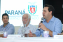 O governador Carlos Massa Ratinho Junior  participa de coletiva na Expolondrina nesta quarta-feira (10).  Londrina, 10/04/2019 -  Foto: Rodrigo Félix Leal/ANPr