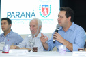 O governador Carlos Massa Ratinho Junior  participa de coletiva na Expolondrina nesta quarta-feira (10).  Londrina, 10/04/2019 -  Foto: Rodrigo Félix Leal/ANPr