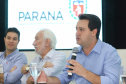 O governador Carlos Massa Ratinho Junior  participa de coletiva na Expolondrina nesta quarta-feira (10).  Londrina, 10/04/2019 -  Foto: Rodrigo Félix Leal/ANPr