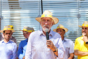 O vice governador Darci Piana faz a  entrega de tratores para agricultores familiares. Os equipamentos são do programa Trator Solidário, na Expolondrina nesta quinta-feira (11).  Londrina, 11/04/2019 -  Foto: Geraldo Bubniak/ANPr