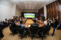 O governador Carlos Massa Ratinho Junior participa nesta segunda-feira (15) de Coletiva de Imprensa com um balanço dos 100 dias de gestão.   Curitiba, 15/04/2019 -  Foto: Geraldo Bubniak/ANPr