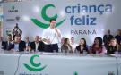 O governador Carlos Massa Ratinho Junior e o ministro da Cidadania, Osmar Terra, lançam o programa Criança Feliz . Curitiba, 18/04/2019 - Foto: Rodrigo Felix Leal/ANPr