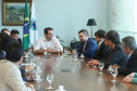 O governador Carlos Massa Ratinho Junior e o presidente da J.Macêdo, Walter Faria Junior, oficializaram nesta quinta-feira (18) a adesão da empresa ao programa Paraná Competitivo e investimentos de R$ 500 milhões em um complexo industrial de manipulação de trigo em Londrina, no Norte do Estado. Foto: Rodrigo Felix Leal/ANPr