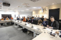 Reunião da Defesa Civil, Simepar e Jica, para discutir resultados do projeto de monitoramento metereológico por radar.Curitiba, 22-04-19.Foto: Arnaldo Alves / ANPr.