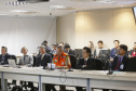 Reunião da Defesa Civil, Simepar e Jica, para discutir resultados do projeto de monitoramento metereológico por radar. N/F: coordenador da Defesa Civil do Paraná, cel. Ricardo Silva.Curitiba, 22-04-19.Foto: Arnaldo Alves / ANPr.