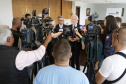 Coletiva de imprensa com o vice-governador Darci Piana.  -  29/04/2019  -  Foto: Arnaldo Alves/ANPr