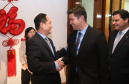 CHINA -  O governador Carlos Massa Ratinho também esteve com o embaixador da China no Brasil, Yang Wanming