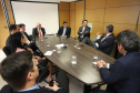 Governador Carlos Massa Ratinho Junior durante reunião com o ministro dos Transportes, Valter Casimiro Silveira  -  Brasília, 29/04/2019  -  Foto: Rodrigo Félix Leal/ANPr