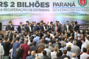 O governador Carlos Massa Ratinho Junior lançou, nesta terça-feira (07), o Programa de Revitalização das Estradas, que vai beneficiar todas as regiões do Paraná. Foto: José Fernando Ogura/ANPr