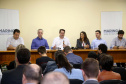 O governador Carlos Massa Ratinho Junior recebe a imprensa para entrevista coletiva, na Expoingá. Maringá,16/05/2019. FotoGilson Abreu/ANPr