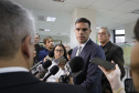 Coletiva na Delegacia de Combate a Corrupção, sobre a Operação Peça Chave. N/F: diretor geral da secretaria de Administração e Previdência, Braulio Cesco Fleury.Curitiba, 28-05-19Foto: Arnaldo Alves / ANPr.