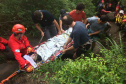 Grupo especializado dos bombeiros atua em busca e salvamento de pessoas em florestas, montanhas ou águas. Foto:Bombeiros Paraná - Grupo de Operações de Socorro Tático - https://www.facebook.com/gost.pr/