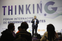 Fórum Internacional de Inovação ThinkinG. Na foto, o presidente da Celepar, Allan Costa  -  Foz do Iguaçu, 28/06/2019  -  Foto: Jaelson Lucas/ANPr