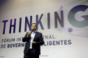 Fórum Internacional de Inovação ThinkinG. Na foto, o presidente da Celepar, Allan Costa  -  Foz do Iguaçu, 28/06/2019  -  Foto: Jaelson Lucas/ANPr