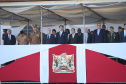 O governador Carlos Massa Ratinho Junior e o presidente em exercício Hamilton Mourão receberam nesta sexta-feira (28) a medalha Heróis da Cavalaria, da Polícia Montada Coronel Dulcídio. A condecoração foi entregue na cerimônia, em Curitiba, que comemora os 140 anos do regimento, que é a unidade mais antiga da Polícia Militar do Paraná.  -  Curitiba, 28/06/2019  -  Foto: José Fernando Ogura/ANPr