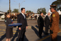 O governador Carlos Massa Ratinho Junior e o presidente em exercício Hamilton Mourão receberam nesta sexta-feira (28) a medalha Heróis da Cavalaria, da Polícia Montada Coronel Dulcídio. A condecoração foi entregue na cerimônia, em Curitiba, que comemora os 140 anos do regimento, que é a unidade mais antiga da Polícia Militar do Paraná.  -  Curitiba, 28/06/2019  -  Foto: José Fernando Ogura/ANPr