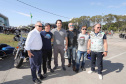 O governador Carlos Massa Ratinho Junior participou e deu as boas-vindas aos motoqueiros, presentes na benção em comemoração ao seu dia. Curitiba, 17-07-19.Foto: Arnaldo Alves / ANPr.