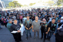 O governador Carlos Massa Ratinho Junior participou e deu as boas-vindas aos motoqueiros, presentes na benção em comemoração ao seu dia. Curitiba, 17-07-19.Foto: Arnaldo Alves / ANPr.