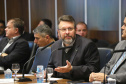 Governador Carlos Massa Ratinho Junior, participa da reunião com os secretários. N/F: presidente do BRDE, Wilson Bley Lipski.Curitiba, 30-07-19.Foto: Arnaldo Alves / ANPr.