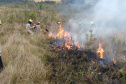 O Instituto Ambiental do Paraná (IAP), em parceria com o Corpo de Bombeiros, brigada de incêndio do Parque Estadual de Vila Velha e a Universidade Positivo promoveram nessa terça-feira (6) uma queima controlada na vegetação do Parque de Vila Velha. Foram 20 hectares de queima.Foto: Divulgação/IAP