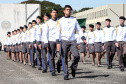 São José dos Pinhais, 09 de agosto de 2019. Solenidade alusiva ao Aniversário da PMPR. Foto: Desfile dos alunos do Colégio da Polícia Militar. 