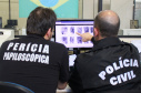 A Polícia Civil do Paraná firmou convênio com a Polícia Civil do estado de São Paulo para agilizar a perícia de impressão digital. A perícia é fundamental para identificar suspeitos e vítimas de crimes, além de pessoas desaparecidas. Se antes o resultado levava até duas semanas, agora em poucas horas já é possível confirmar se determinada pessoa é autora de um delito. Foto: Divulgação/Polícia Civil