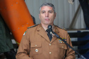 Curitiba, 17 de Outubro de 2019. Passagem de Comando BPMOA. Foto; discurso Comandante Geral da Policia Militar do Estado do Parana Cel Pericles de Matos.