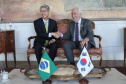 Vice-governador Darci Piana recebe o embaixador da Coreia do Sul,  Chan-Woo Kim. Curitiba,01/11/2019 - Foto: Ari Dias/AEN