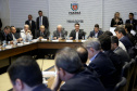 Governador Carlos Massa Ratinho Junior em reunião com os secretários. Curitiba,17/12/2019 Foto:Jaelson Lucas / AEN