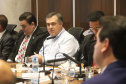 O governador Carlos Massa Ratinho Junior participa da reunião do secretariado. N/F: secretário de Saúde, Beto Preto.
Curitiba, 21-01-20.
Foto: Arnaldo Alves / AEN.


