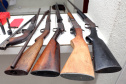Desde 2010, foram tiradas de circulação 72,9 mil armas. Somente em 2019, foram apreendidas mais de 6,1 mil.
Foto: Divulgação/SESP