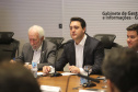 O governador Carlos Massa Ratinho Junior participa da reunião semanal com o secretariado.
Curitiba, 04-02-20.
Foto: Arnaldo Alves / AEN.