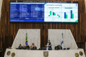 Em audiência pública, o secretário estadual da Fazenda, Renê de Oliveira Garcia Junior, apresenta nesta terça-feira (18),  no Plenário da Assembleia Legislativa, os dados relativos ao cumprimento das metas fiscais do 3º (terceiro) quadrimestre de 2019.  18/02/2020  -  Foto: Geraldo Bubniak/AEN