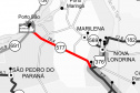 O Departamento de Estradas de Rodagem do Paraná (DER/PR) está atuando em quatro rodovias da região Noroeste, próximas ao Rio Paranapanema, divisa com São Paulo.  -  Foto: Divulgação DER