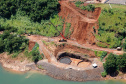 Obras de construção da Ponte da Integração Brasil e Paraguai, em Foz do Iguaçu.  -  Foz do Iguaçu, 28/02/2020  -  Foto: Rodrigo Félix Leal/AEN