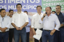O governador Carlos Massa Ratinho Junior em reunião com prefeitos da AMSULPAR e visita as obras da ponte José Richa
Foto Gilson Abreu/Aen
