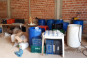 PCPR descobre fábrica clandestina de “álcool em gel”. Foto: Polícia Civil
