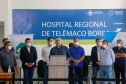 14.04.2020 - Governador Carlos Massa Ratinho Junior visita o Hospital Regional de Telêmaco Borba. Foto: Gilson Abreu/AEN