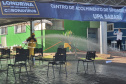 Sanepar atua na desinfecção do entorno de hospitais de Londrina. Foto: Sanepar