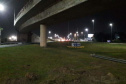 Viaduto de Paranaguá recebe novamente iluminação pública.Foto:DER