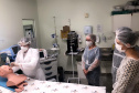 Em Foz, enfermeiros do Depen passam por capacitação para testagem da Covid-19. Foto:Thiago Dutra/HMPGL