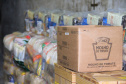 Servidores da Segurança arrecadam mais de 20 toneladas de alimentos. Foto:SESP