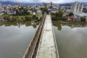 Nova ponte viabiliza importante eixo de crescimento de União da Vitória. Foto: José Fernando Ogura/AEN