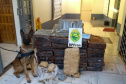 Com ajuda de cães, PM apreende mais de 38 toneladas de maconha
. Foto:SESP