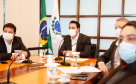O governador Carlos Massa Ratinho Junior se reuniu por videoconferência nesta segunda-feira (20) com os 30 deputados federais que representam o Paraná em Brasília para discutir modelagem, obras e trechos previstos no novo Anel de Integração