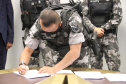 A Secretaria da Segurança Pública promoveu, nesta segunda-feira (10/08), a assinatura de um termo de cooperação técnica mútua entre o Batalhão de Operações Especiais (BOPE) e a Prefeitura Municipal de Piraquara